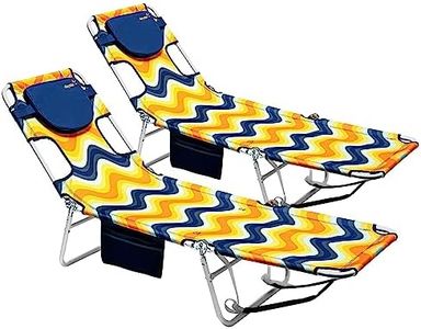 SUNNYFEEL Beach Lounge Chair, Backpack Reclining Beach Chairs Lay Flat, Sun Face Down Tanning Chair, Folding Camping Chairs Portable Camp Cot with Backpack Straps for Outdoor/Picnic/Lawn