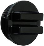 Hayward SP1022CBLK 1-1/2-Inch MIP Black Concrete Pool Drain Plug with O-Ring