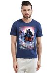 Wear Your Opinion Men's Cotton Half Sleeve Graphic Printed T-Shirt(Design: Holy Cow Mahabali, 2XL, Navy)