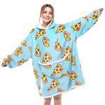 Wenlia Oversized Blanket Hoodie for Adult, Women Super Cozy Sherpa Sweatshirt, Wearable TV Blanket One Size Fits All