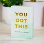 Gift Republic ‘You Got This’ 100 Empowering Quote Cards Daily Inspiration & Motivation | Perfect Wellness Gift Uplifting Self-Care for Home & Office
