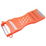 1Pcs Kitchen Multifunction Plastic Frame Vegetable Fruit Grater Slicer Peeler Metal Scraper Shredder Carving Tool