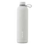 ISILER 1 liters Insulated Bottle, Stainless Steel Thermal Bottle With Silicone Handle, 24 Hours Hot And Cold, Leak Proof, Rust Proof, Vacuum Flask For Office, Home, Gym, Hiking, Trekking, Travelling