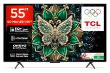 TCL 139 cm (55 inches) 4K Ultra HD Smart QD-Mini LED Google TV 55C6K
