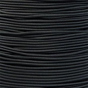 Paracord Planet 1/8-Inch Shock Cord for Replacements, Repairs, and Outdoors – Black (50 ft)