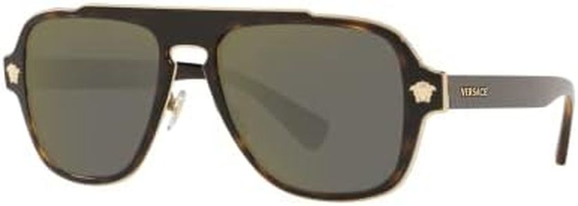 Versace MEDUSA CHARM VE 2199 DARK HAVANA/GREY GOLD 56/18/145 men Sunglasses