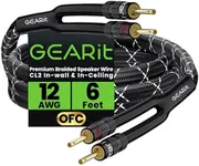 GearIT 12AWG Speaker Cable Wire wit