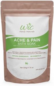 WIC Family Naturals Ache & Pain Bath Soak, Bath Salts For Sore Muscles & Joints - High Magnesium Bath Salts For Women & Men w/Essential Oils & MSM (Ache & Pain)