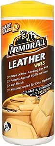 Armor All Biodegradable and Plastic-Free Beeswax Leather Cleans and Conditions Wipes
