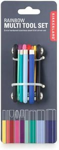 Kikkerland CD120 Rainbow Compact Multi Tool Multi Tool - 7 Tools in 1