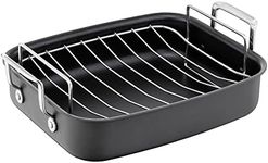 Tefal Jamie Oliver Hard Anodised Roaster and Rack, Silver/Black, H9029582