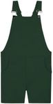 Swoveralls Unisex Shorts, 3X-Large, Forest Green, Organic Cotton Blend, Men’s Overall, Women’s Overalls, Relaxed Fit Men & Women’s Bib Overall