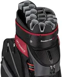 Founders Club Generation 2 Organizer Golf Cart Bag for Men with 14 Way Head Lock Anti Rattle Divider Top (Charcoal)