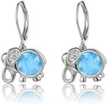 Larimar Gemstone Elephant Leverback