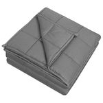 Sweet Home Collection and Comfortable Bedding with Premium Grade Glass Beads, Dark Gray, 48" x 72"-15 Pounds