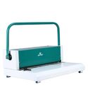 A4 Size Spiral Binding Machine | Punching Machine | Spiral Note Book Binding | Coil Binder Machine 18-20 Sheets (of 70 GSM) Punch a Single Slot & 33 Round Holes Heavy Duty Machine A4-Green