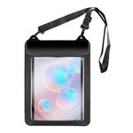 9.7-11.5 inch Waterproof Tablet Case Pouch for Samsung Galaxy Tab A7 S6 Lite 10.4 / Tab S7 11, iPad 10.2, iPad Pro 11, iPad Air, Tab Dragon Touch, 10 inch Android Tablets Waterproof Bag (Black)