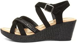 Lilley Sydney Womens Black Wedge St