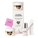 Le Mini Macaroon - Semi-Permanent Manicure and Pedicure Kit - LED Nail Varnish and Lamp - Fast UV Drying - Milkshake Nail Gel Polish