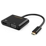 CableCreation USB C to HDMI VGA Adapter, USB C to HDMI 4K 60Hz VGA 1080P 60Hz Converter for MacBook Pro Air iPad Pro Dell XPS 13/15 Surface Go Chromebook Galaxy S22 S21 S20 etc