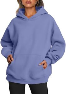 Trendy Queen Womens Oversized Hoodies Fleece Sweatshirts Fall Fashion 2025 Pullover Sweaters Winter Clothes Blue Purple XL