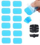 AGAM 12 pcs Gel Pads for Muscle Toner Soft Replacement Gel Pad Abs Stimulator Machine EMS Toning Belt Gel Pads/Sheet