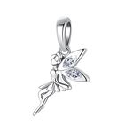 Symretie 925 Sterling Silver Dangle Charms Beads, Starfish Pendants Charms Compatible with Pandora Bracelets (Fairy)