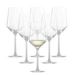 Schott Zwiesel Tritan Crystal Glass Pure Stemware Collection Sauvignon Blanc/Rose/Tasting, White Wine Glass, 13.8-Ounce, Set of 6