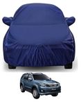 Auto Hub Car Body Cover Compatible with Fortuner Old (Model : 2005-2016) with Mirror Pockets, Car Cover,Navy