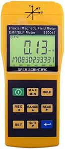 Sper Scientific 3 Axis EMF Meter 860041 - Accurate Electromagnetic Field Measurement, Auto/Manual Logging, mG & µT Scales, LCD Display, Up to 500 Readings for ELF Exposure Monitoring - 4 pc