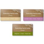 Raindrop Sustainable Hand Soap Refills, 12x Plastic-Free Foaming Hand Soap Refills (Mega Pack of Refills, Sweet Vanilla, Lavender, Lychee and Rose, Bergamot)