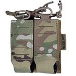 OneTigris Pistol Magazine Pouch, Double Mag Pouch with Quick Release Insert Mag Holster for Pistol, PCC, SMG