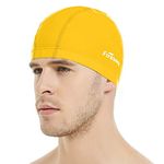 Firesara Lycra Swimming Cap, Swim Cap Anti-Tear Swim Hat Comfortable No-Slip for Men Women Long Short Hair Adult Boys Girls