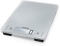 Soehnle 66225 Page Aqua Proof Kitchen Scale, Digital Food Scale with Sensor Touch, acccurate Gram Scale for Measuring up to 10 kg, Electronic weigh Scale with Illuminated Display (Colour: Silver)