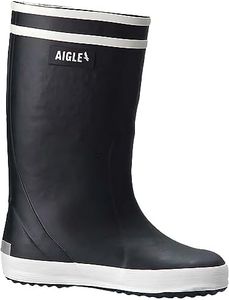Aigle Mixte enfant Lolly Pop Fur 2 Botte de pluie, Marine, 34 EU