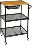 Honey-Can-Do Black Kitchen Cart