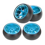 RC Metal Wheel Hub Tire Car Spare Parts Suitable for Wltoys k969 1/28 Scale Remote Control Accessory (blue)