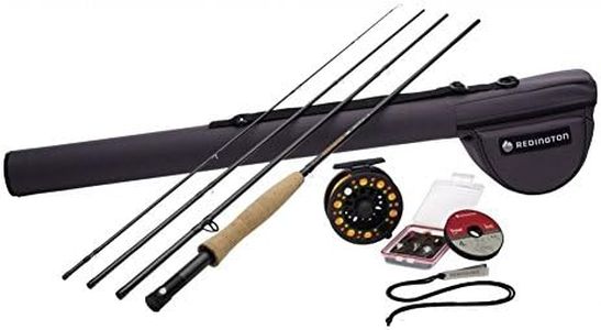 Redington Fly Fishing Combo Kit, Topo Outfit Rod with Crosswater Reel, 4pc, 5 WT 9-Foot