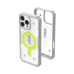 URBAN ARMOR GEAR UAG Designed for iPhone 16 Pro Max Case 6.9" Pathfinder Clear - Compatible with MagSafe Charging Rugged Shockproof Anti-Slip Military Grade Protective Cover, Active Neon