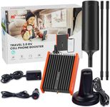 HiBoost Cell Phone Booster for RV | High Power RV Booster Kit | 4G & 5G LTE | Signal Booster for Camping Camper Trailer for All U.S.Carriers Verizon, AT&T, T-Mobile Adjustable Antenna, FCC Approved