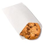 Wax Paper Bags, Glassine Bags 5x7 Inches, 100 Pcs Paper Treat Cookie Bags Semi-Transparent Cookie Sleeves