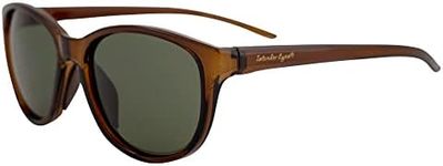 Islander Eyes Gili Polarized Sunglasses Retro Style Brown Frame w/Grey Lens