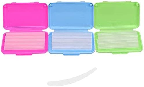 Dental Wax,Orthodontic Wax With Colorful Storage Cases(Mint,Apple,Strawberry).Dental Patient Wax Applicator Scraper Kit(White).For Braces Aligners Wearer,Oral Dental appliances,Damaged teeth(3+1Pack)