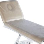 PVC Clear Plastic Vinyl Massage Table & Beauty Bed Protective Couch Cover with Ties + Hygiene Barrier + Disinfectable