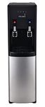 Primo Bottom-Loading Water Dispenser - 2 Temp (Hot-Cold) Water Cooler Water Dispenser for 5 Gallon Bottle w/Child-Resistant Safety Feature, Black and Stainless Steel