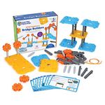 Learning Resources STEM Explorers Bridge Builders,72 Pieces,Ages 5+, STEM Toys, STEM Building Toys,STEM Kits,Kids stem Projects, Build it Yourself Toys