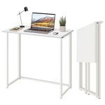 Narrow White Desk