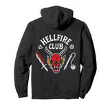 Stranger Things Logo Hellfire Club Classic Fan Memorabilia Pullover Hoodie