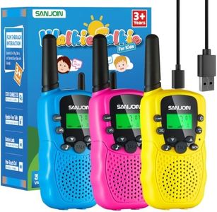 Walkie Talkies for Kids Rechargeable, 2000 mAH Last 3-4 Days 2 Way Radios Toys for 3-12 Year Old Boys Girls to Outside, Camping, Hiking Birthday Holiday Easter Basket Stuffers Presents