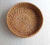 Round Cane Tray (Dia 8 inches x H 1.5 inch)